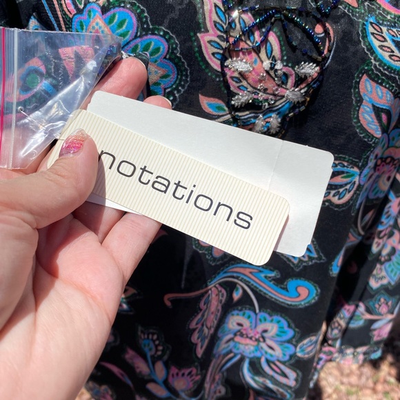NWT NOTATIONS blouse size S - Picture 8 of 10